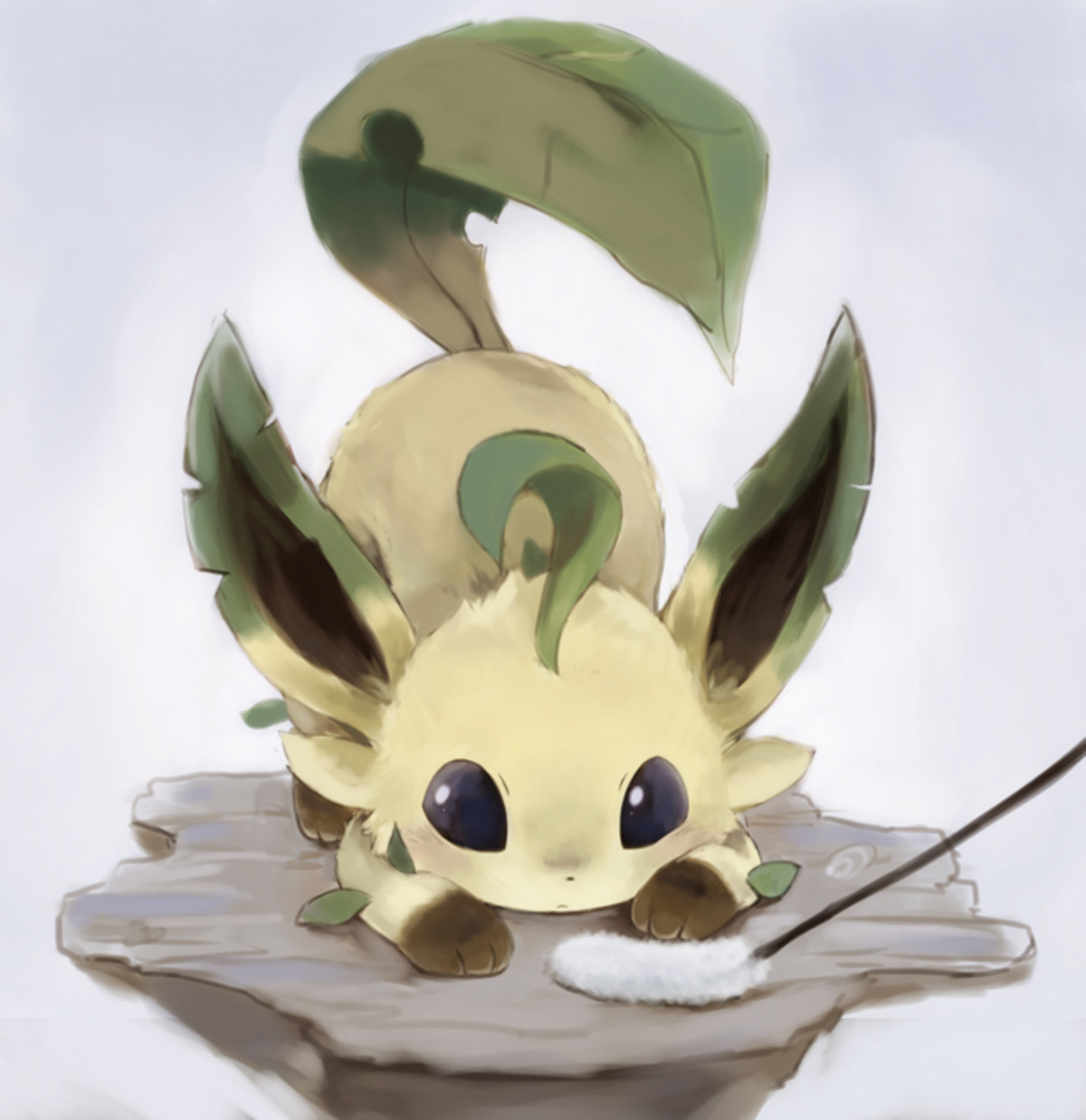 Милый арт Leafeon Pokemon